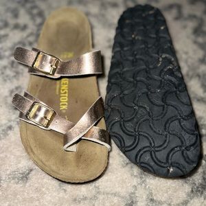Birkenstock Inspired Gold size 36 excellent condition